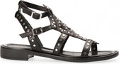 Van Dalen  - Pisa stud sandaal leer - Black - 38