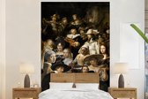 Behang - Fotobehang Schilderij - Collage - Oude Meesters - Breedte 160 cm x hoogte 240 cm