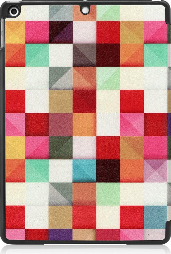 Étui pour iPad 10.2 2021 Étui de Luxe livre - Housse pour iPad 10.2 2021 - Blocs