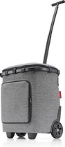 Bol.com Reisenthel Carrycruiser Plus Boodschappentrolley - 43 + 3 L - Twist Silver Grijs aanbieding