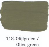 Wallprimer 1 ltr op kleur118- Olijfgroen