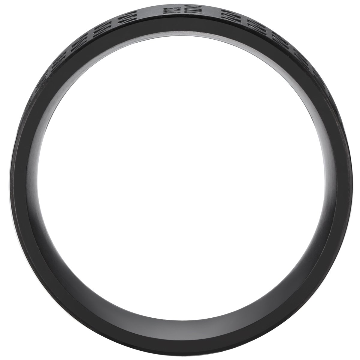 True Rebels Mannen Edelstalen ring zwart