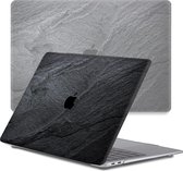 Lunso Geschikt voor MacBook Air 13 inch M1 (2020) cover hoes - case - Black Stone