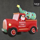 Luca Lighting - Opblaasbaar auto rood led IP44 - l200xb88xh180cm - Woonaccessoires en seizoensgebondendecoratie