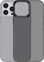 BASEUS Simple Soft TPU Back Cover - iPhone 13 Pro Hoesje - Zwart