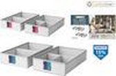 ORGANIZER 2-3 DEPARTEMENTEN 25X41X9CM CONFORTIME - ASSORTI KLEUREN