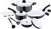 COOKWARE MANHATTAN 12 stuk ZWART-WIT