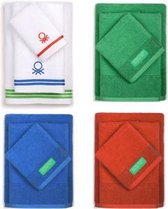 Family Pack 12 Badhanddoeken - 4 Hand, 4 Wastafel en 4 voor douche, in kleuren - 30x50 50x90 70x140 cm