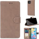 Retro Frosted Horizontale Flip PU Lederen Case met Houder & Kaartsleuven & Portemonnee & Fotolijst Voor iPhone 13 mini (Beige)