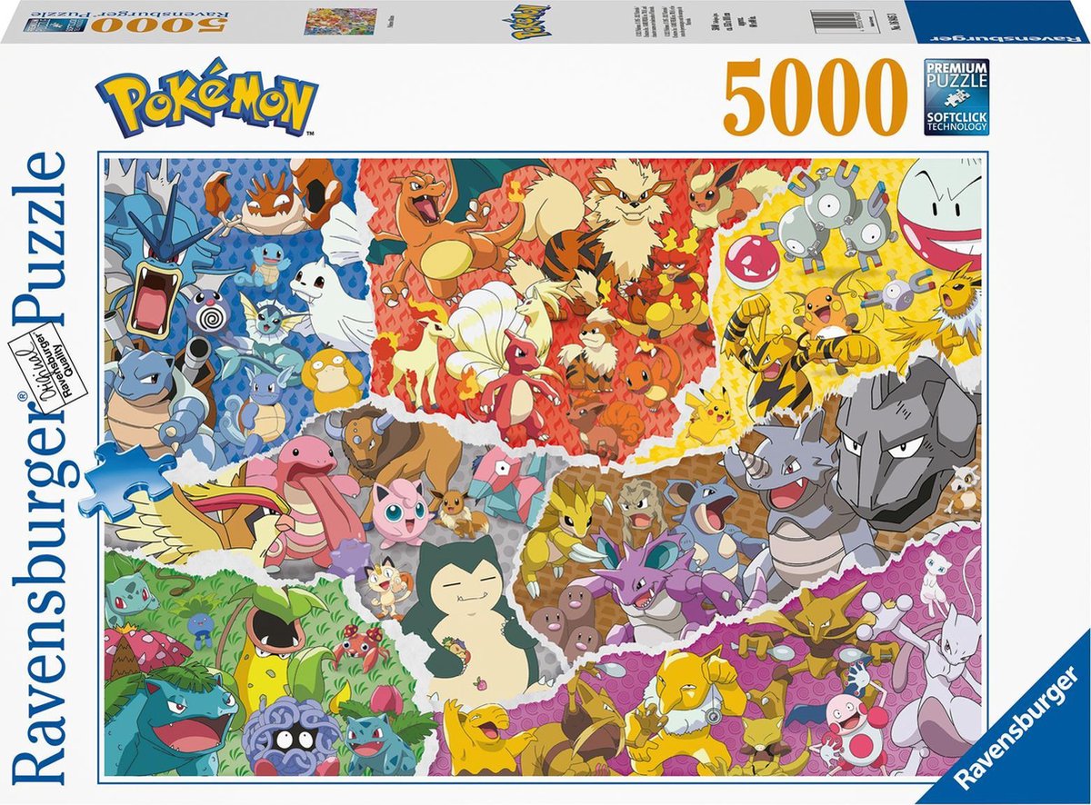 Ravensburger puzzel Pokémon - Legpuzzel - 5000 stukjes | bol.com