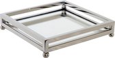 Valet Tray DKD Home Decor Staal Modern Spiegel (20 x 20 x 4 cm)