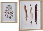 Schilderij Dreamcatchers MDF Hout (2,5 x 52 x 42 cm)