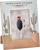 Fotolijsten DKD Home Decor Wild Cacti Beauty Mangohout Boho (21 x 26 cm)