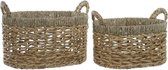 Basket spelset DKD Home Decor Vezel Boho Zeegras (2 pcs)