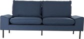 Sofa DKD Home Decor Polyester Metaal Marineblauw (197 x 82 x 90 cm)