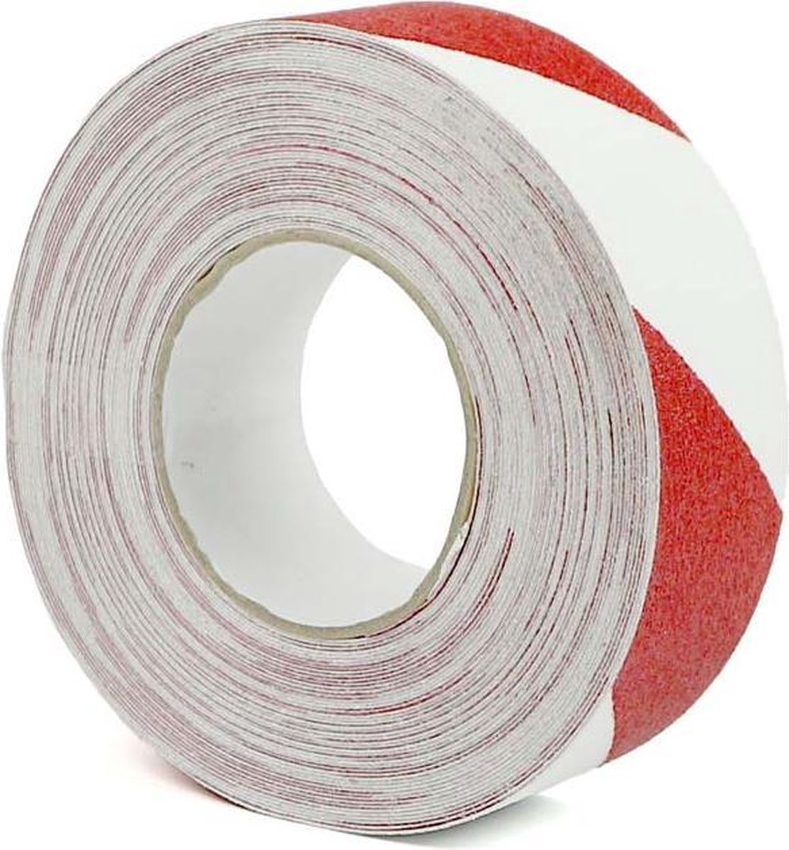 Anti-slip-waarschuwingstape - Wit & Rood - 1830 cm x 50 mm x 0,95 mm- Anti-slip - Polyvinylchloride (PVC) - 0,95 mm - Voor binnen & buiten - Wit & Rood - 1830 x 50 x 095- Anti-slip - - 0.95