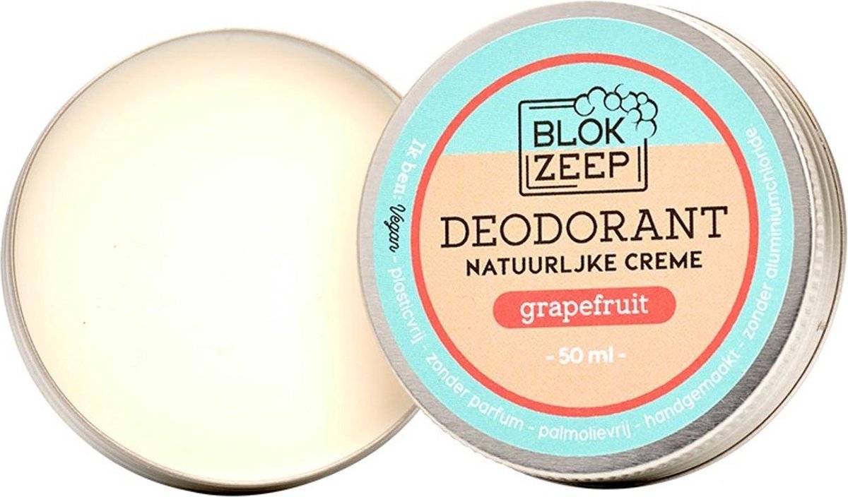 Blokzeep Deodorant creme grapefruit 50 Milliliter