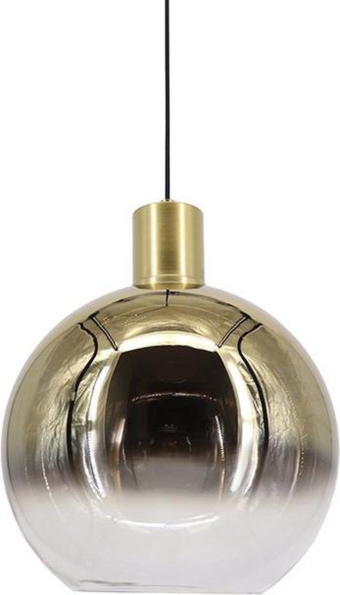 Manuel Hanglamp goud 20cm glas goud/helder - Industrieel - Artdelight