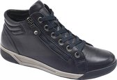 Medicus Dames Donkerblauwe leren sneaker rits - Maat 41.5