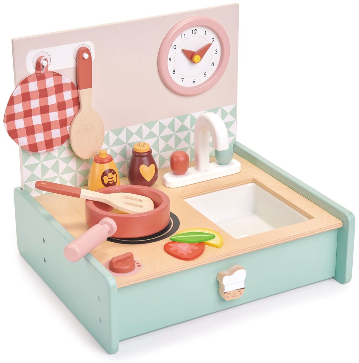 TENDER LEAF Playing - Kitchenette - Met Accessoires - Opvouwbaar En Draagbaar - 3 Jaar