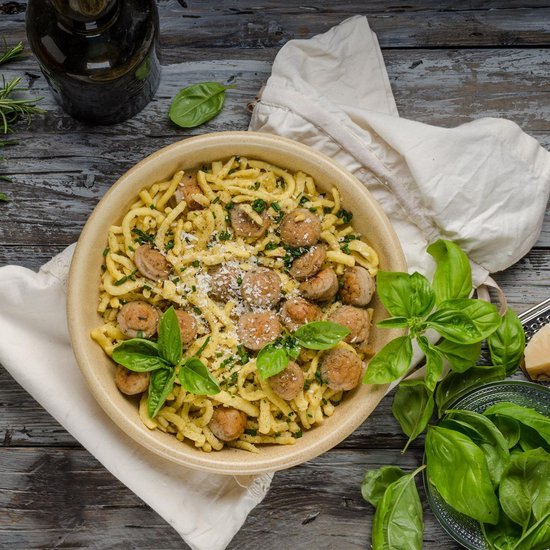 Navaris spätzlerasp - Spätzle maker van roestvrij staal - Rasp om spaetzle mee te maken - Met comfortabele handgreep - Vaatwasserbestendig van Navaris — afbeelding 5