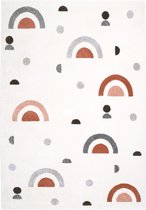 Nattiot - Mery Rainbow Sienna Vloerkleed/Tapijt Voor Kinderkamer - Afmetingen 120 x 170 cm