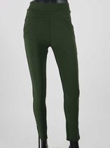 Dames tregging Romy XL/XXL - Army Green - Luxe & Comfort - Hoge Taille