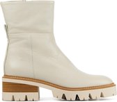 Mace Vrouwen Leren       Enkellaarsjes / Laarzen / Damesschoenen M1109 - Wit - Maat 39