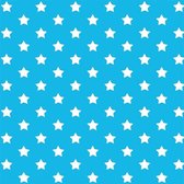 5x rollen decoratie plakfolie blauw met sterren 45 cm x 2 m zelfklevend - Jongenskamer decoratie - Decoratiefolie - Meubelfolie
