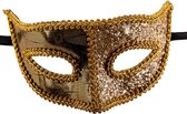 Carnival Toys Gezichtsmasker Elegant Karton Goud One-size