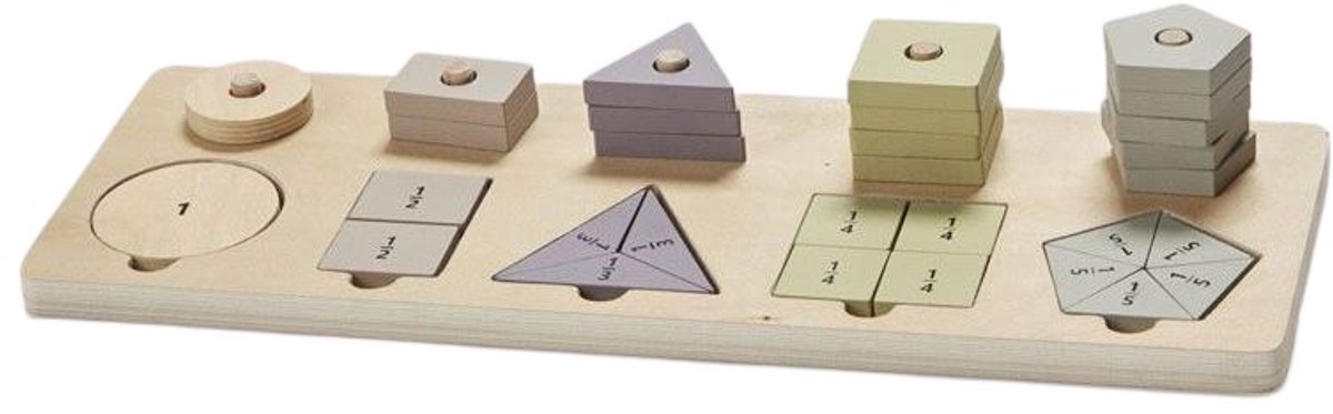Byastrup Vormen- En Rekenspel Junior 40 Cm Hout Lichtbruin 3 Delig