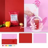 60X60 cm Niet-reflecterende Matte PVC Board Dubbelzijdig Effen Kleur Foto Achtergrond Board Filmen Fotografie Props (Rood + Roze)