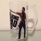 The Walking Dead Rick Grimes Aim Gun 16 oz Glass Beer Mug Stein