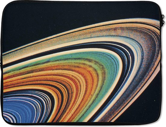 Laptophoes 17 inch - De ringen van Saturnus - Laptop sleeve | bol.com