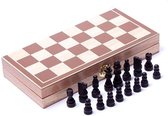 Schaakbord MET Schaakstukken - Zinaps 2 in 1 schaakspel Schaakbord met Deluxe Magnetisch Met Cijfers Schaakbord Elegant Hout Schaakspel Schaakschak Complete Chess Figures Set opvouwbaar- (WK 