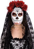 Carnival Toys Verkleedmasker La Catrina 47 X 16 Cm Latex Wit