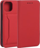 Sterk magnetisme Schokbestendig Horizontale Flip Liquid Feel lederen tas met houder & kaartsleuven & portemonnee voor iPhone 13 (rood)