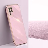 For Honor Play 5T Youth XINLI Straight 6D Plating Gold Edge TPU Shockproof Case (Cherry Purple)