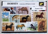 Paarden - Luxe postzegel pakket (A6 formaat) : collectie van 100 verschillende postzegels van paarden – kan als ansichtkaart in een A6 envelop - authentiek cadeau - kado - geschenk