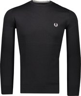 Fred Perry Trui Zwart Aansluitend - Maat M - Heren - Herfst/Winter Collectie - Wol;Katoen