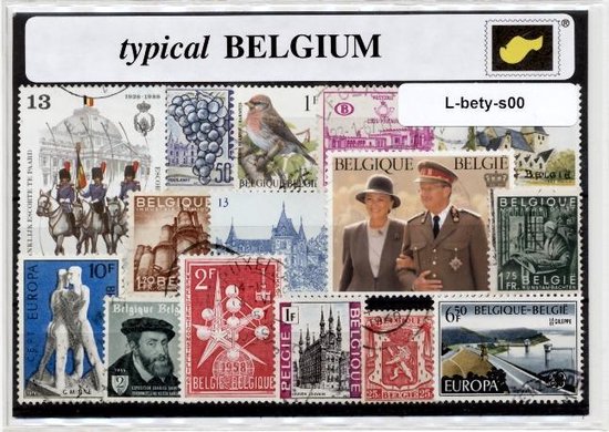 Typical Belgium – Luxe postzegel pakket (A6 formaat) : collectie van  verschillende... | bol.com