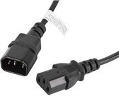 Voedingskabel Lanberg CPU IEC320 Zwart