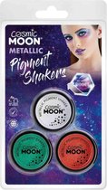 Moon Creations - Cosmic Moon Metallic Set Pigment Shaker Party Make-up - Multicolours