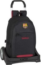 Schoolrugzak met Wielen Evolution F.C. Barcelona Zwart