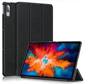 Lenovo Tab P11 Pro Hoes Tri-Fold Book Case Kunstleer Zwart