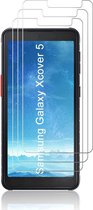 Screenprotector Glas - Tempered Glass Screen Protector Geschikt voor: Samsung Galaxy Xcover 5 - 3x