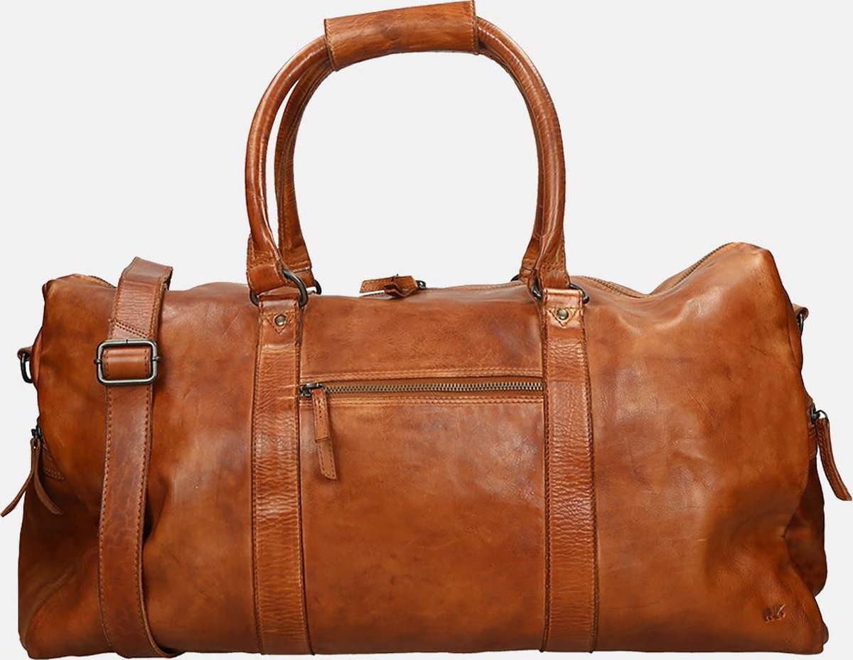 Bear Design Ruben Leren Weekendtas - Cognac
