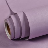 Waterdicht Zelfklevend Macaron Slaapzaalbehang Effen Kleur Kledingwinkel Decoratie Behang, Specificatie: 0,53 x 5m (Twilight Purple)