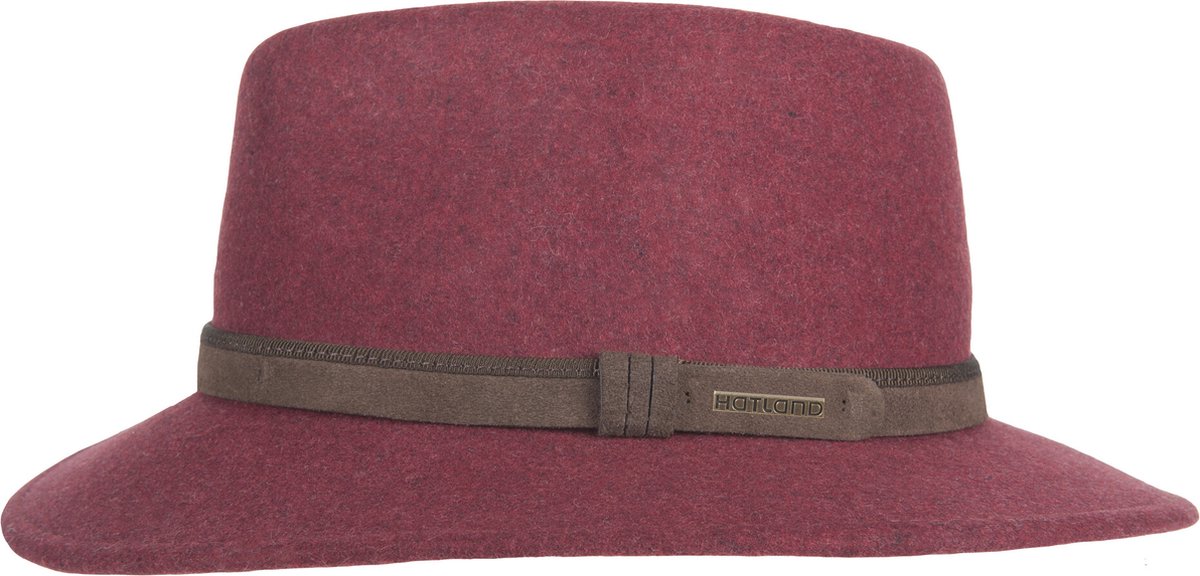 Hatland Toronto Crushable Red Hoed   (Maat: M) - Rood
