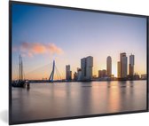 Affiche avec cadre Rotterdam - Skyline - Soleil - 30x20 cm